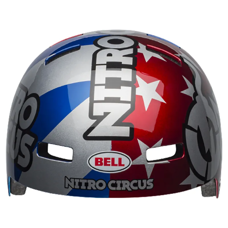 Bell Local Bmx/Skate Helmet Red/Silver/Blue-4